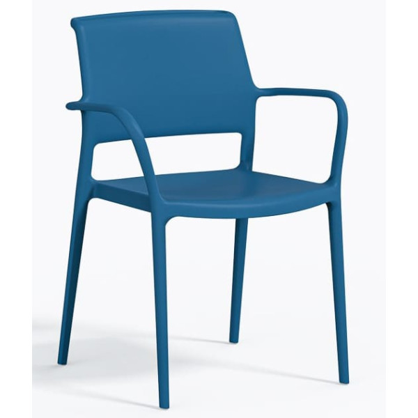 Пластиковий стілець Pedrali Ara 315/BL Синій-0