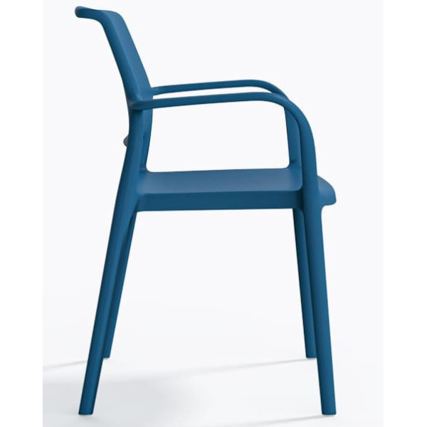 Пластиковий стілець Pedrali Ara 315/BL Синій-2