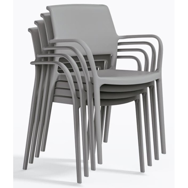 Пластиковый стул Pedrali Ara 315/GC Серый-6