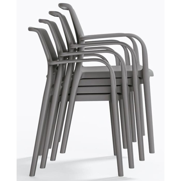 Пластиковый стул Pedrali Ara 315/GC Серый-7