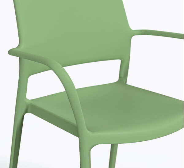 Пластиковый стул Pedrali Ara 315/VS Зеленый-4