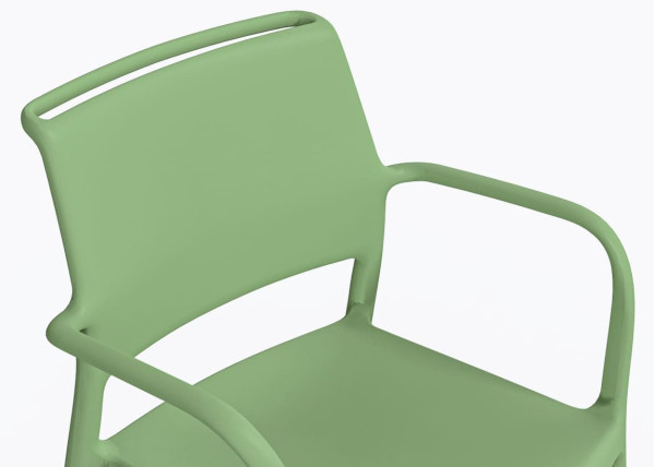 Пластиковый стул Pedrali Ara 315/VS Зеленый-5