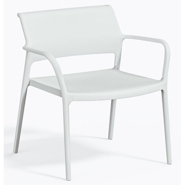 Крісло пластикове Pedrali Ara 316/BI біле для тераси-0