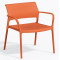 Крісло пластикове Pedrali Ara 316/AR помаранчеве для тераси-0-thumb