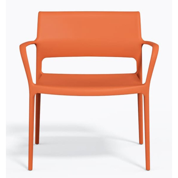 Крісло пластикове Pedrali Ara 316/AR помаранчеве для тераси-1