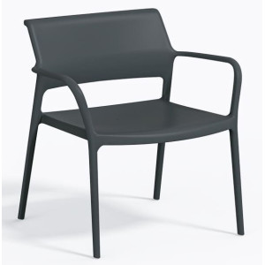 Крісло пластикове Pedrali Ara 316/GA сіре для тераси