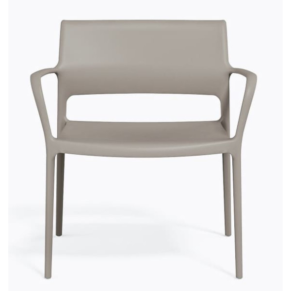 Крісло пластикове Pedrali Ara 316/BE сіре для тераси-1