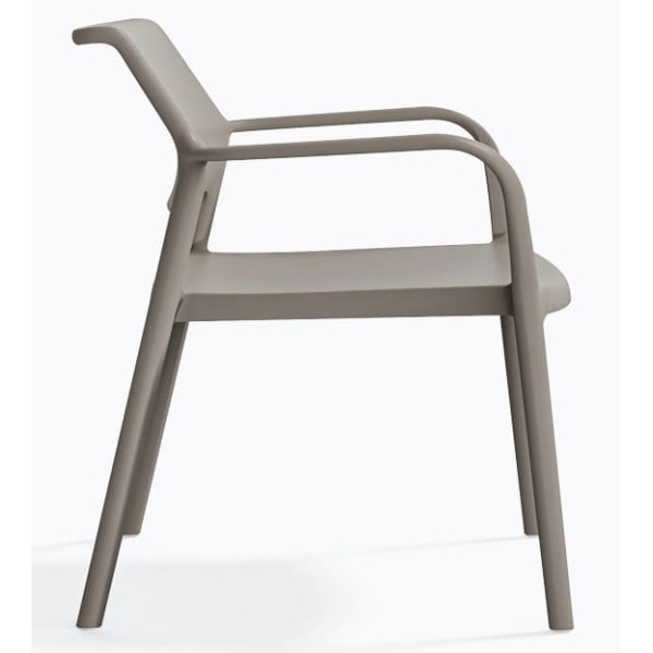 Крісло пластикове Pedrali Ara 316/BE сіре для тераси-2