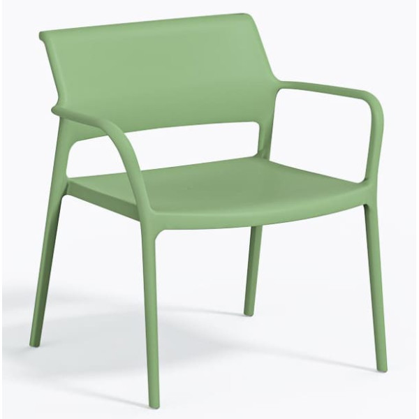 Крісло пластикове Pedrali Ara 316/VS зелене для тераси-0