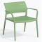 Крісло пластикове Pedrali Ara 316/VS зелене для тераси-0-thumb