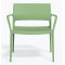 Крісло пластикове Pedrali Ara 316/VS зелене для тераси-2-thumb