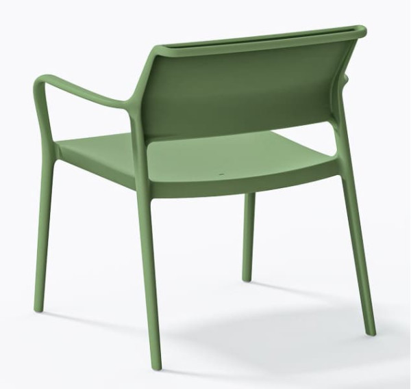 Крісло пластикове Pedrali Ara 316/VS зелене для тераси-4