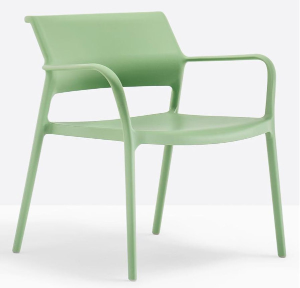Крісло пластикове Pedrali Ara 316/VS зелене для тераси-1