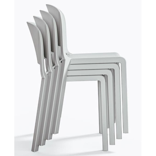 Пластиковий стілець Pedrali Dome 260/BI Білий-6