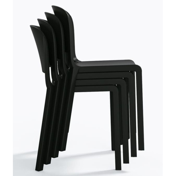 Пластиковый стул Pedrali Dome 260/NE Черный-6