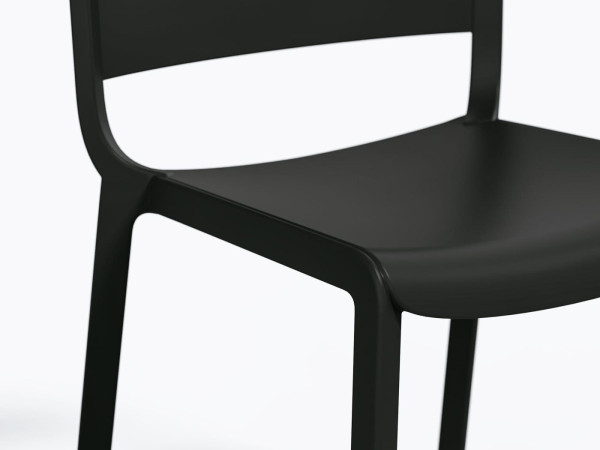 Пластиковый стул Pedrali Dome 260/NE Черный-4