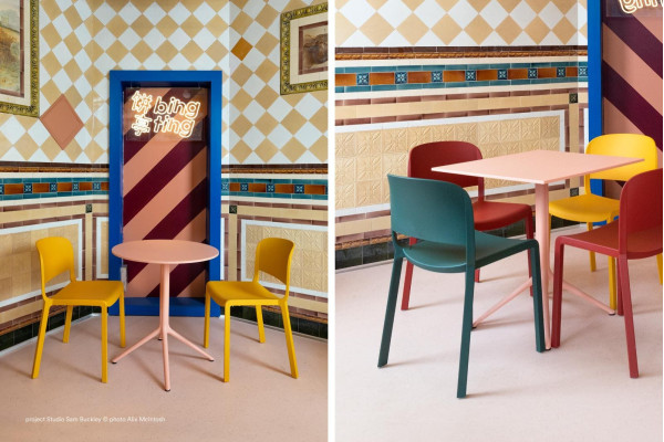 Пластиковый стул Pedrali Dome 260/NE Черный-10