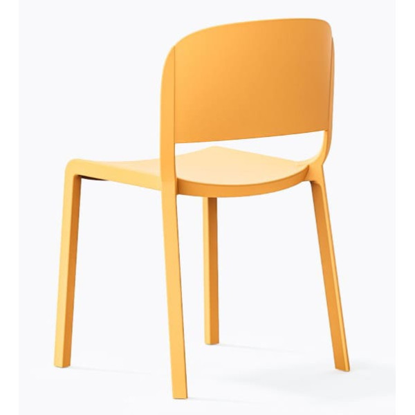 Пластиковий стілець Pedrali Dome 260/GI Жовтий-3