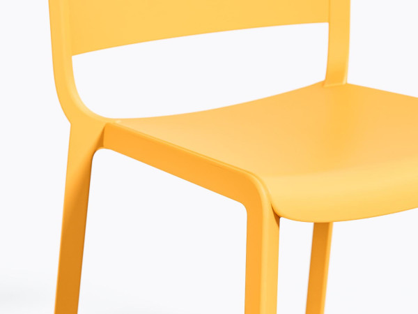 Пластиковий стілець Pedrali Dome 260/GI Жовтий-4