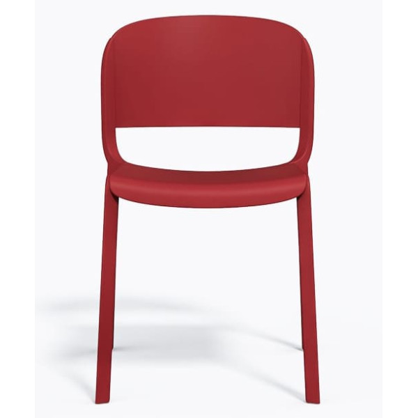 Пластиковий стілець Pedrali Dome 260/RO Червоний-1