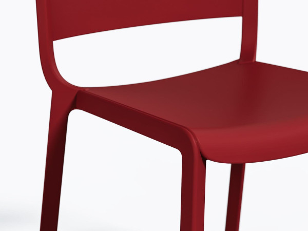Пластиковий стілець Pedrali Dome 260/RO Червоний-4