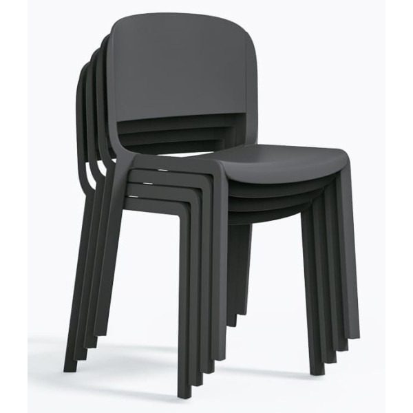 Пластиковый стул Pedrali Dome 260/GA Серый-5