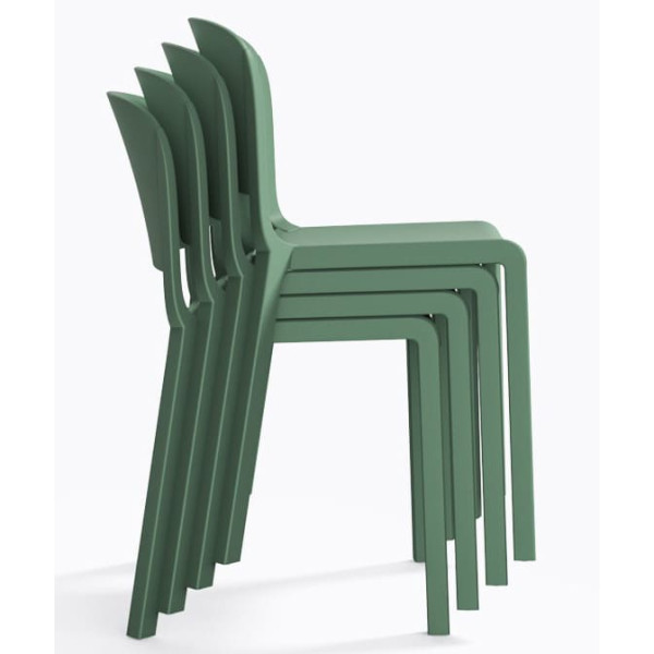 Пластиковый стул Pedrali Dome 260/VE2 Зеленый-6