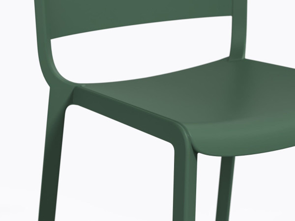 Пластиковий стілець Pedrali Dome 260/VE Зелений-4