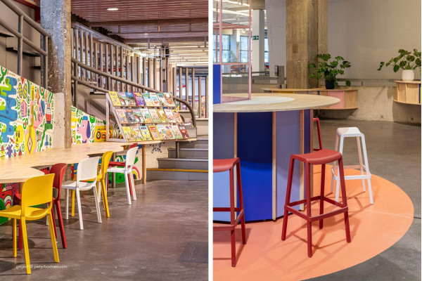 Пластиковий стілець Pedrali Dome 261/BE Сірий-7