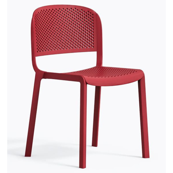 Пластиковий стілець Pedrali Dome 261/RO Червоний-0