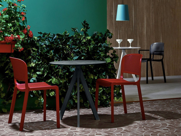 Пластиковий стілець Pedrali Dome 261/RO Червоний-6