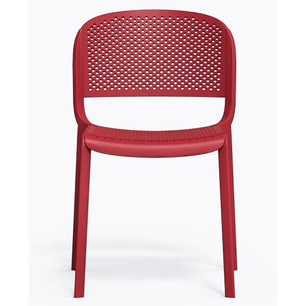 Пластиковий стілець Pedrali Dome 261/RO Червоний-1