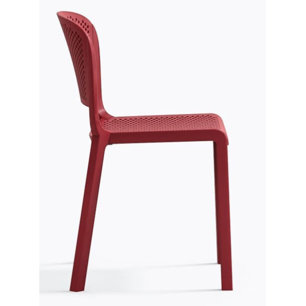 Пластиковий стілець Pedrali Dome 261/RO Червоний-2