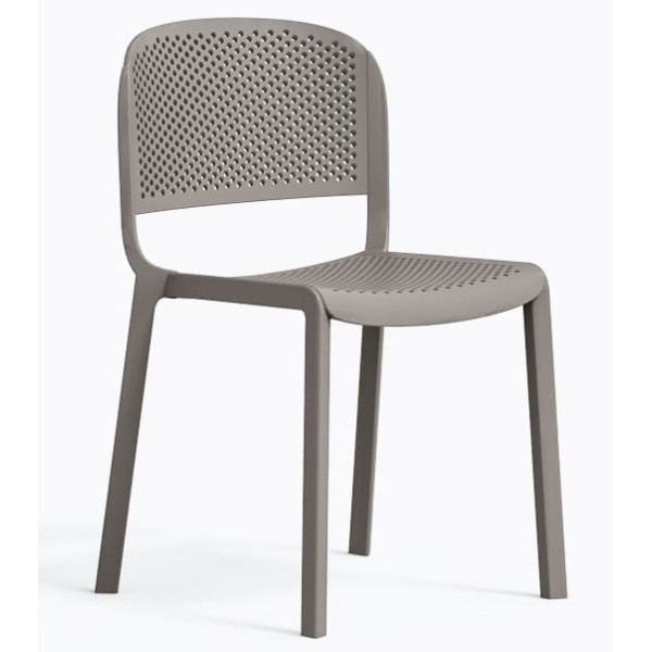 Пластиковий стілець Pedrali Dome 261/BE Сірий-0