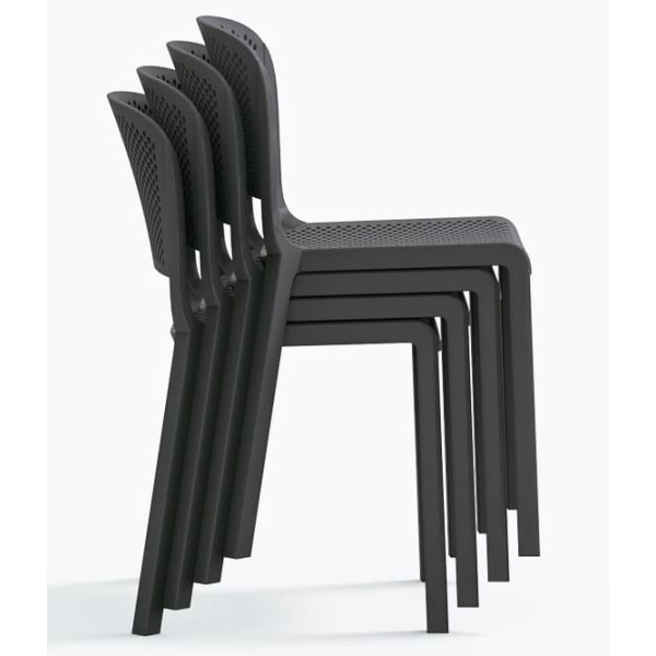 Пластиковий стілець Pedrali Dome 261/GA Сірий-5