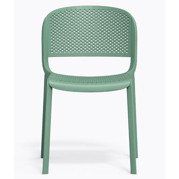 Пластиковий стілець Pedrali Dome 261/VE2 Зелений-1