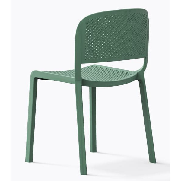 Пластиковий стілець Pedrali Dome 261/VE2 Зелений-3