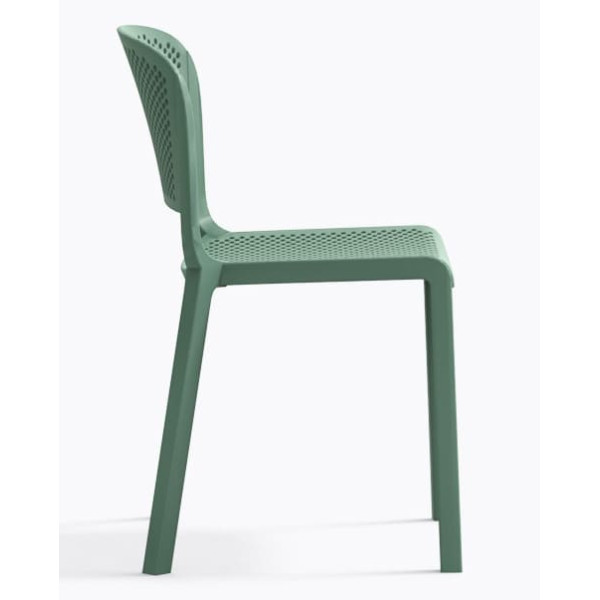 Пластиковий стілець Pedrali Dome 261/VE2 Зелений-2