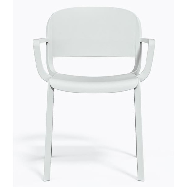 Пластиковий стілець Pedrali Dome 265/BI Білий-1