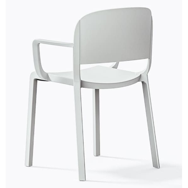 Пластиковий стілець Pedrali Dome 265/BI Білий-3