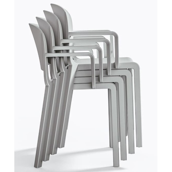 Пластиковий стілець Pedrali Dome 265/BI Білий-6