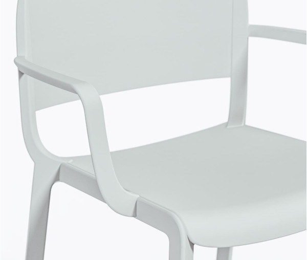 Пластиковий стілець Pedrali Dome 265/BI Білий-4