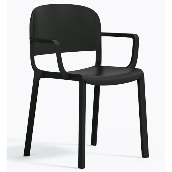 Пластиковий стілець Pedrali Dome 265/NE Чорний-0