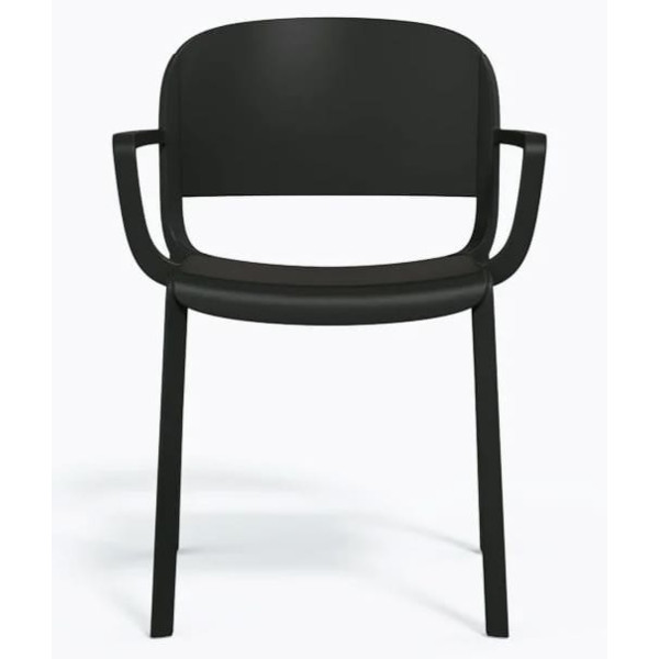 Пластиковий стілець Pedrali Dome 265/NE Чорний-5