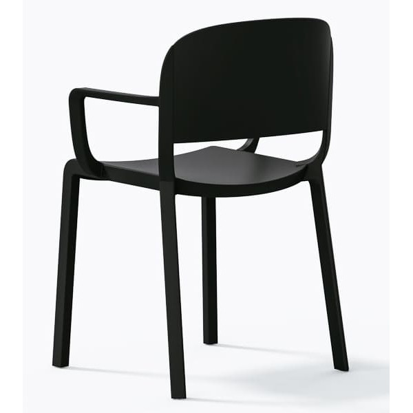 Пластиковий стілець Pedrali Dome 265/NE Чорний-7
