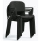 Пластиковий стілець Pedrali Dome 265/NE Чорний-9-thumb