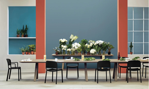 Пластиковий стілець Pedrali Dome 265/NE Чорний-1