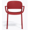 Пластиковий стілець Pedrali Dome 265/RO Червоний-1-thumb