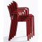 Пластиковий стілець Pedrali Dome 265/RO Червоний-6-thumb