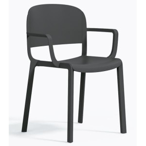 Пластиковый стул Pedrali Dome 265/GA Серый